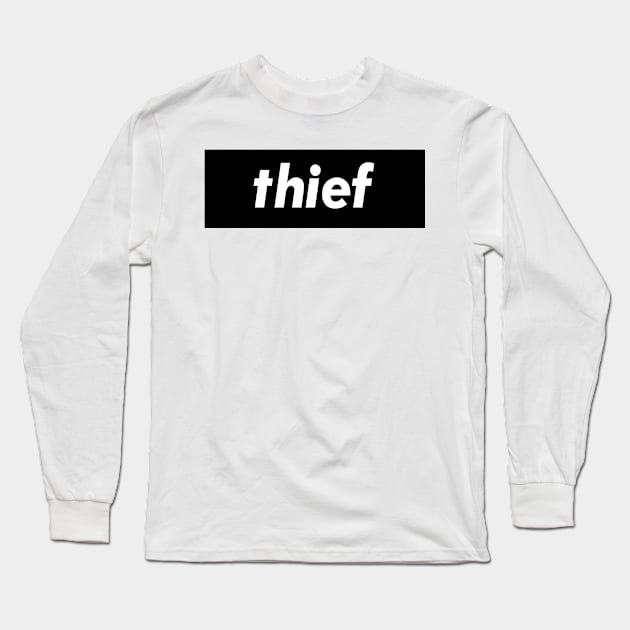 Thief Long Sleeve T-Shirt by ProjectX23 Orange